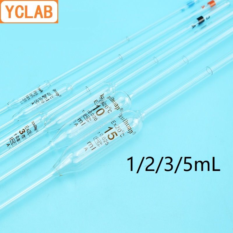 YCLAB 1 2 3 5mL Volumetric Pipettes Glass Class A With One
