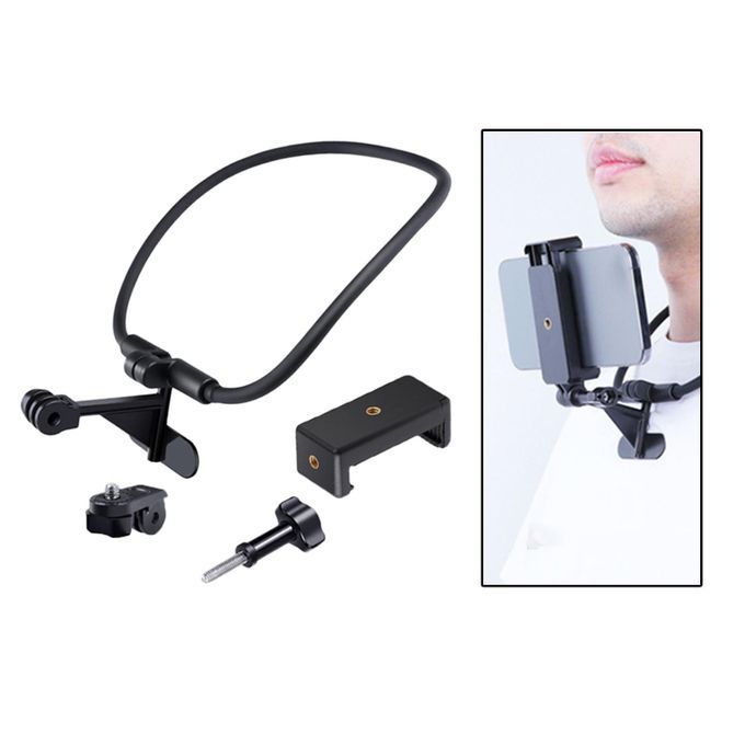 Neck Holder Mount Lanyard Strap Phone Stand For Action Camera Vlog