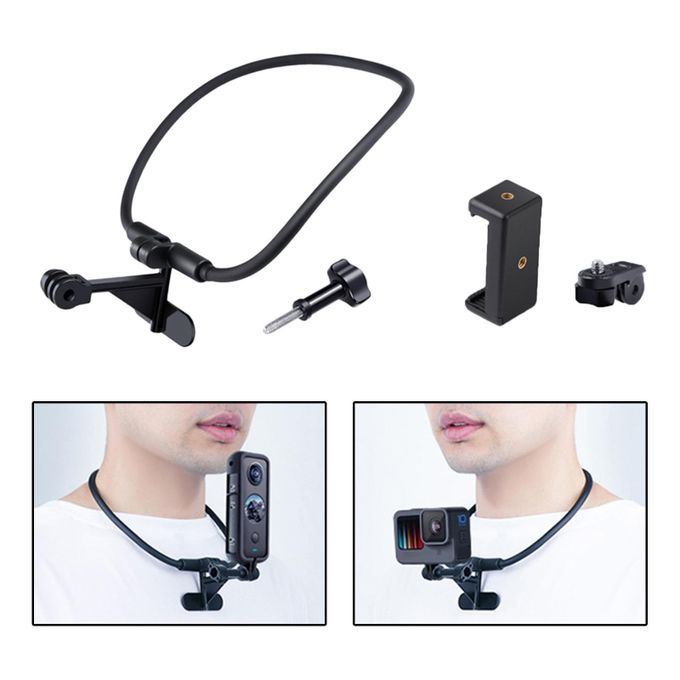 Neck Holder Mount Lanyard Strap Phone Stand For Action Camera Vlog