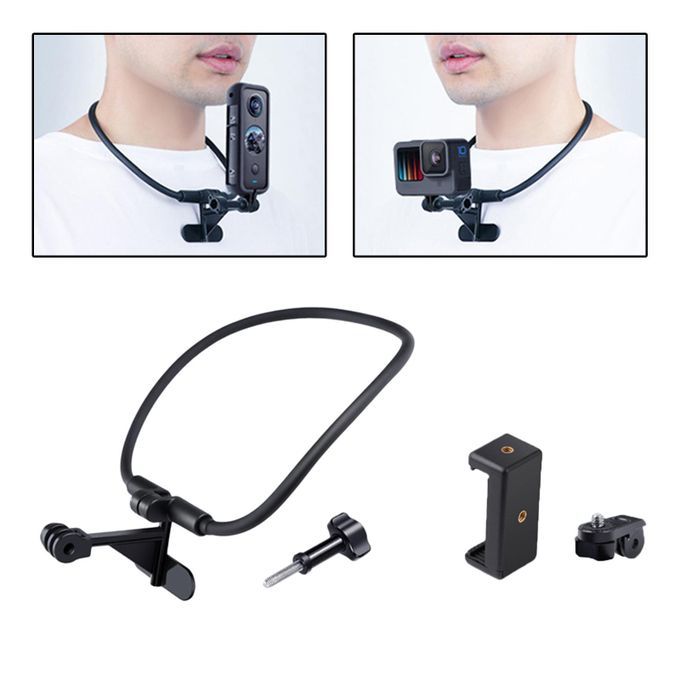 Neck Holder Mount Lanyard Strap Phone Stand For Action Camera Vlog
