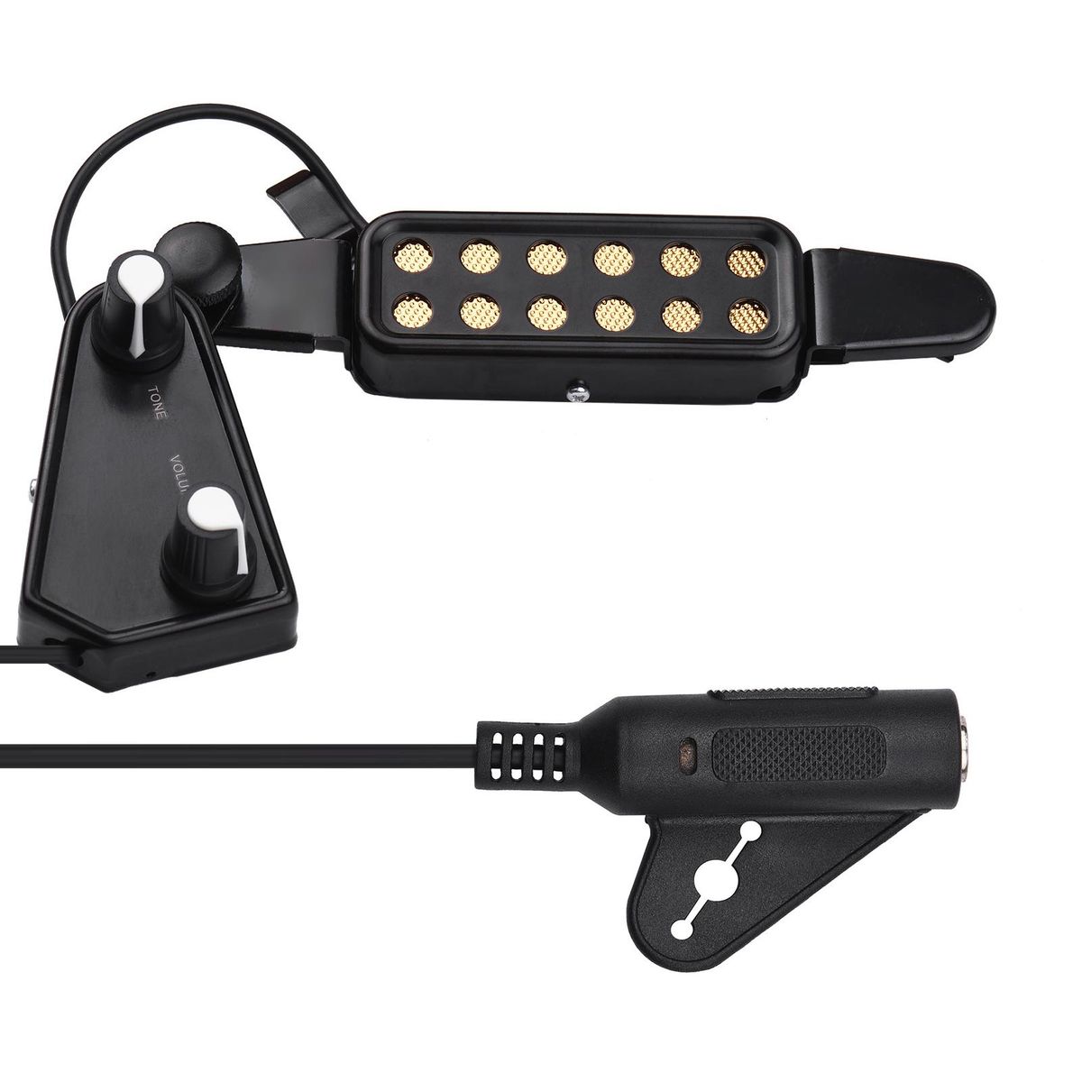 Acoustic Guitar Sound Hole Pickup Magnetic Passive Pick-up System with Tone Volume Control 6.35mm Interface