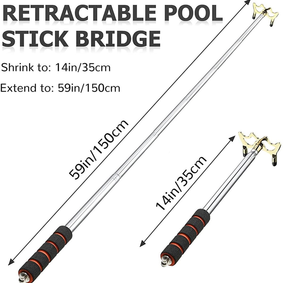 Billiards Cue Stick Bridge, Pool Cue Accessory,Low Bridge