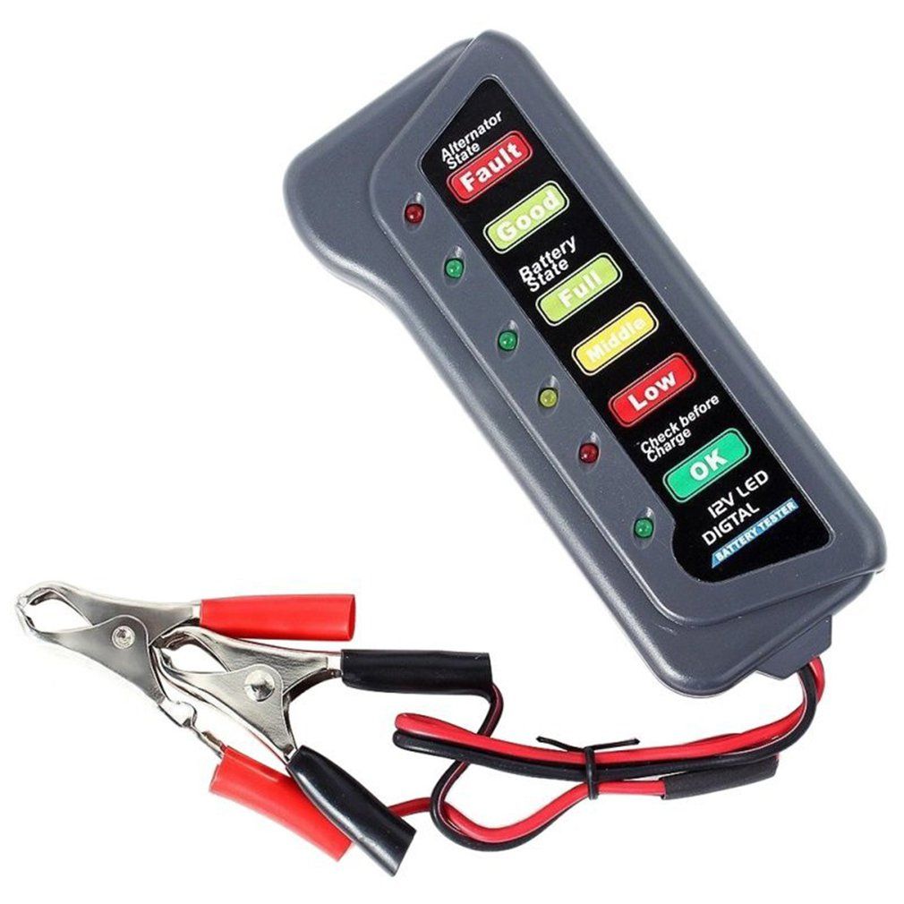 12V Universal Car Motorcycle  Tester Fault Detector Battery
