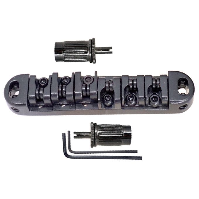 1x Black Guitar Saddle Bridge Tailpiece For LP Les Paul Electric Black