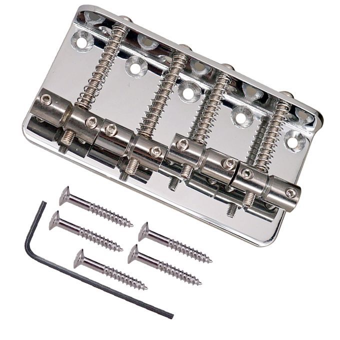 Durable Zinc Alloy Electric Bass Saddle Bridge Musical Instrument