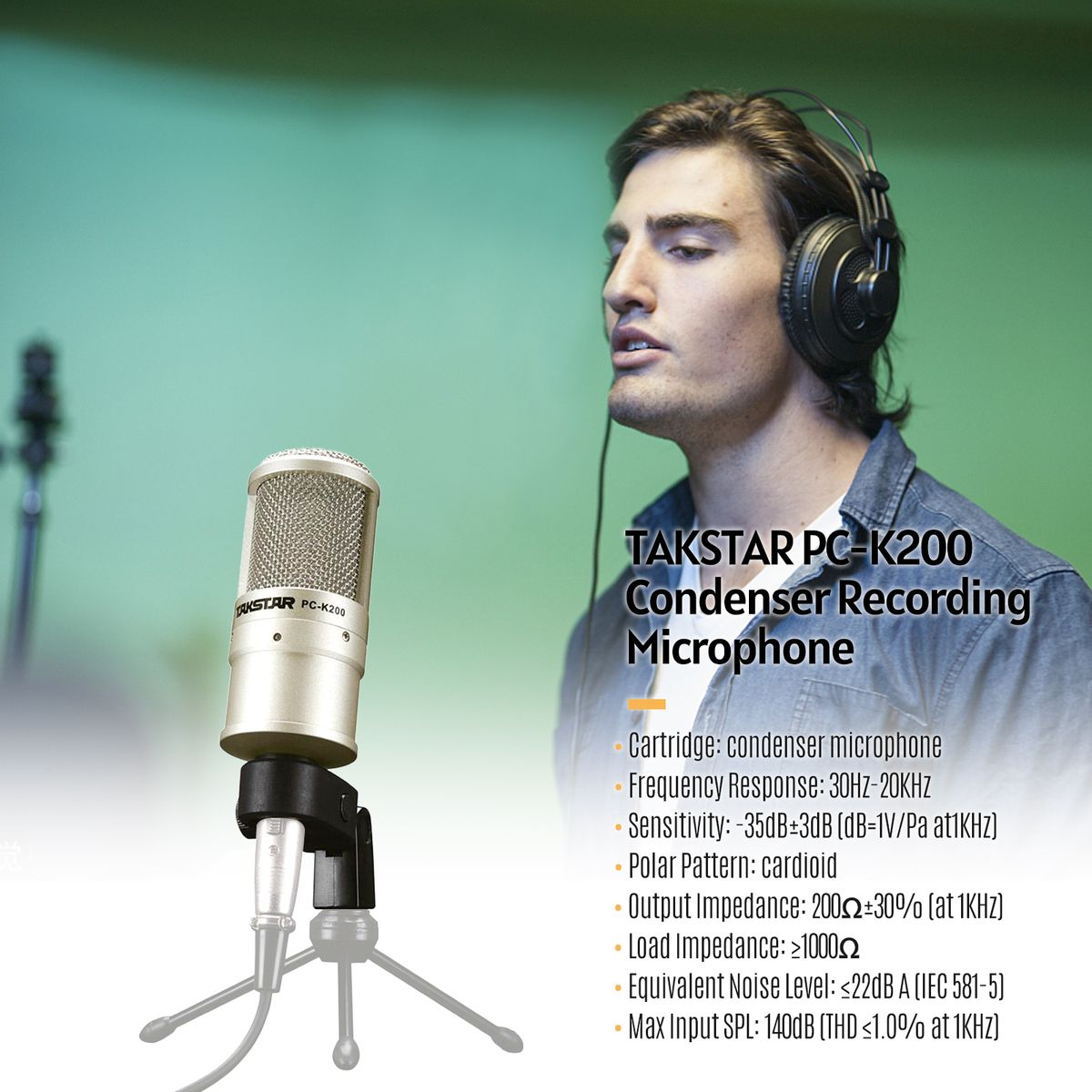 PC-K200 Cardioid-directional Condenser Recording Mic