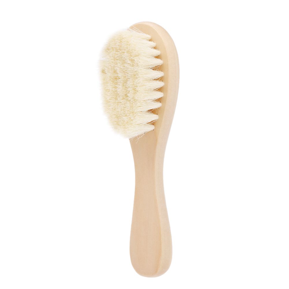 New Baby Hair Brush Comb Wooden Handle Newborn Baby.