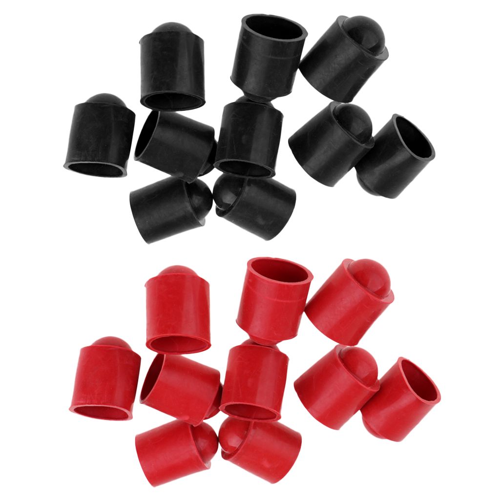 10pcs Rubber Pool  Tip Head Protector Cover For Billiard Red