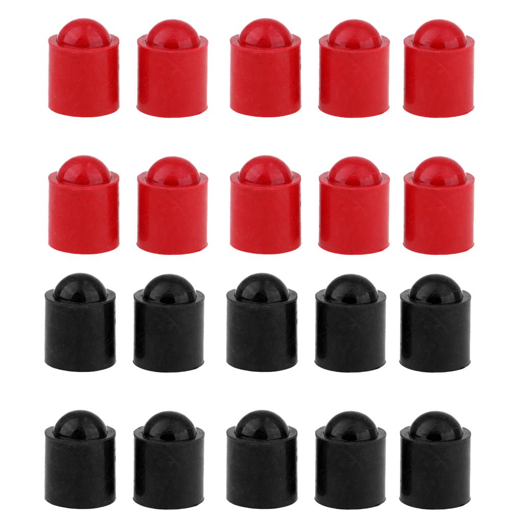 10pcs Rubber Pool  Tip Head Protector Cover For Billiard Red