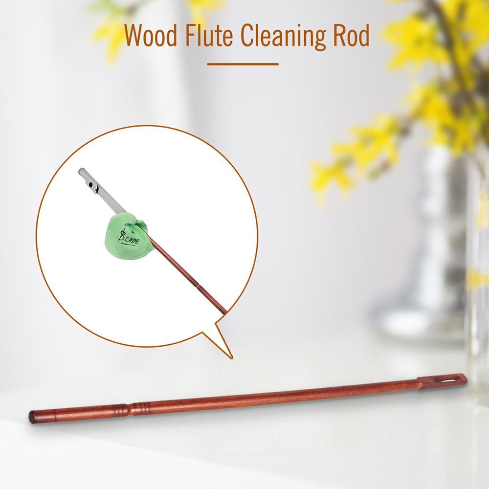 Wood Flute Cleaning Rod Professional Flute Cleaning Kit Accessories Red