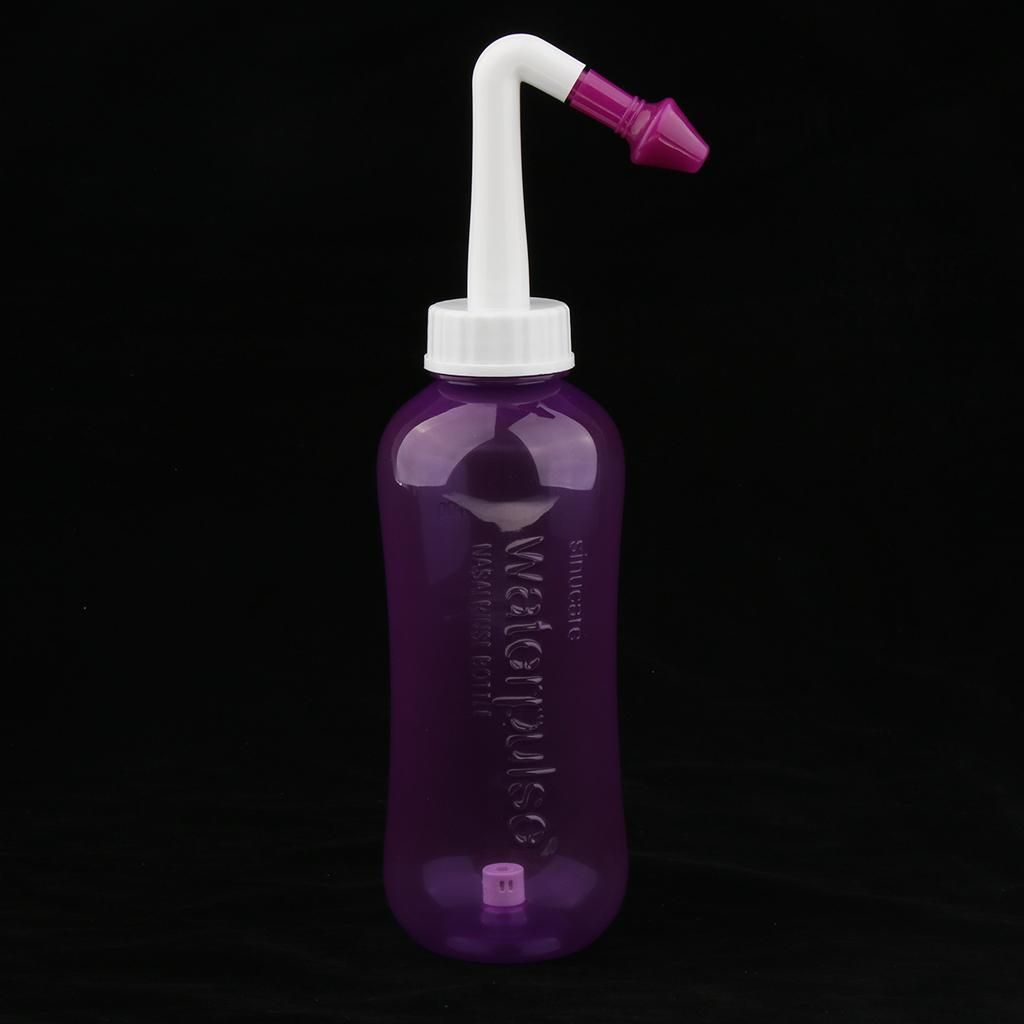 Neti Pot Sinus Rinse Bottle Nasal Irrigation System For Adult  Purple
