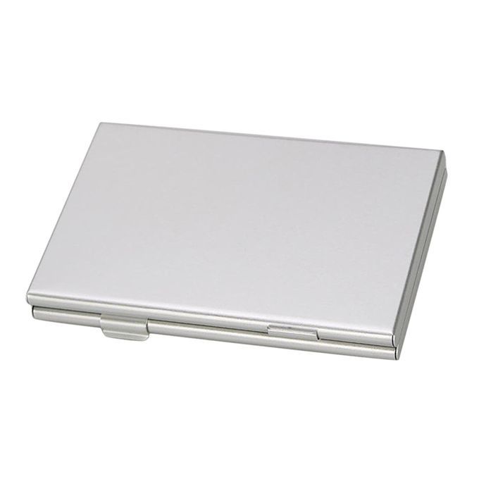 Aluminum Memory Card Storage Box For SD  MMC 12 Micro SD + 6SD Silver