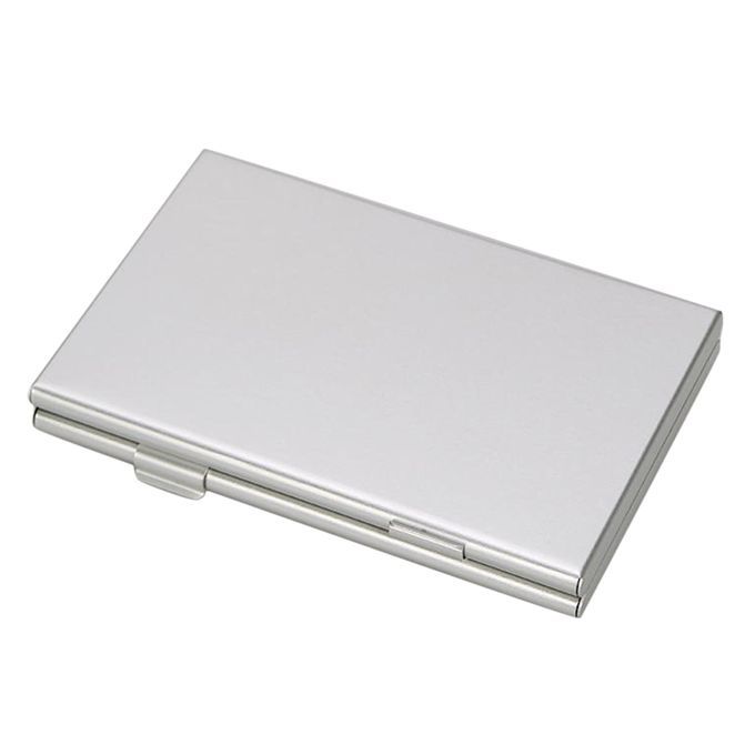 Aluminum Memory Card Storage Box For SD  MMC 12 Micro SD + 6SD Silver