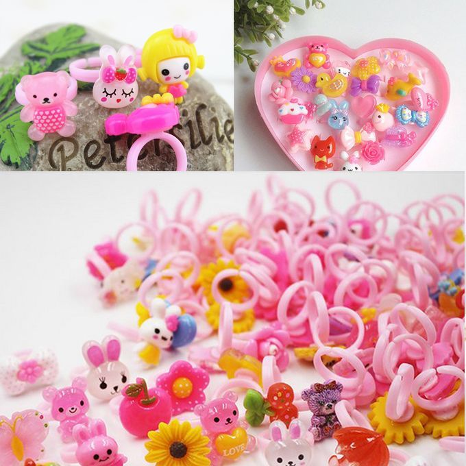 50 Pieces Adjustable Ring Base Handmade Jewelry DIY Children Ring Base
