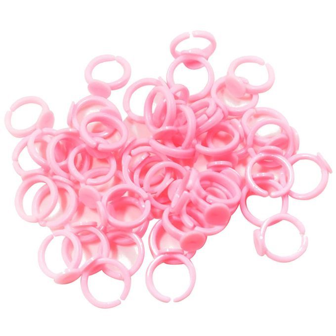 50 Pieces Adjustable Ring Base Handmade Jewelry DIY Children Ring Base
