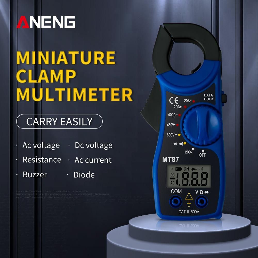 Professional Portable Mt87 Digital Clamp Meter Multimeter