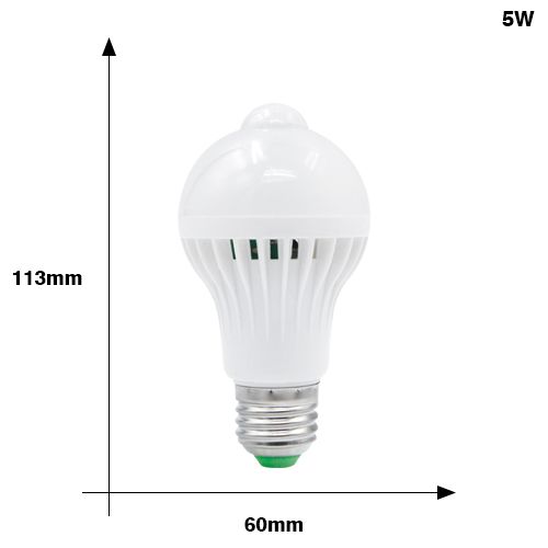 Intelligent LED Smart Light E27 220V 5W 7W 9W 110V PIR
