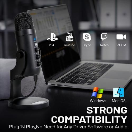 MU900 Condenser Microphone Studio Recording USB Microphone