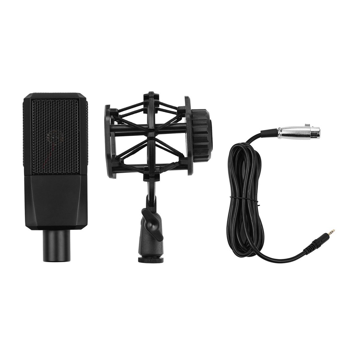 Cardioid Condenser Vocal Microphone With 3-pin XLR To 3.5mm
