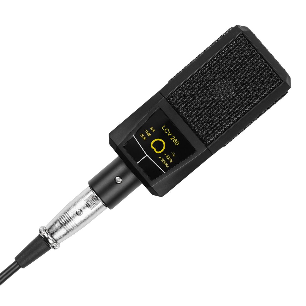 Cardioid Condenser Vocal Microphone With 3-pin XLR To 3.5mm