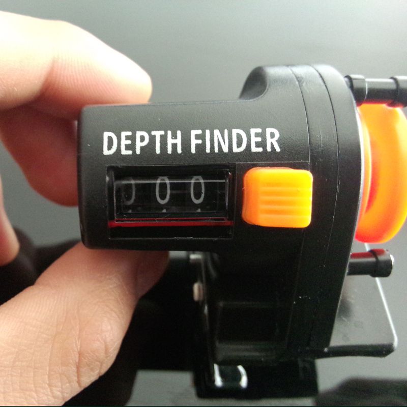 1pcs 0-999M 6cm Pescadepth Finder Counter Fishing Tool Tackle Length Gauge Counter