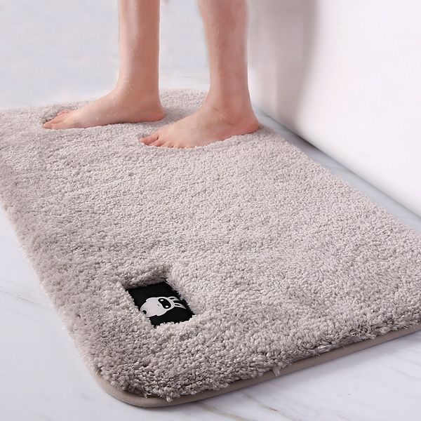 Absorbent Bath Mat Non-slip Foot Pad, Size:50x60cm