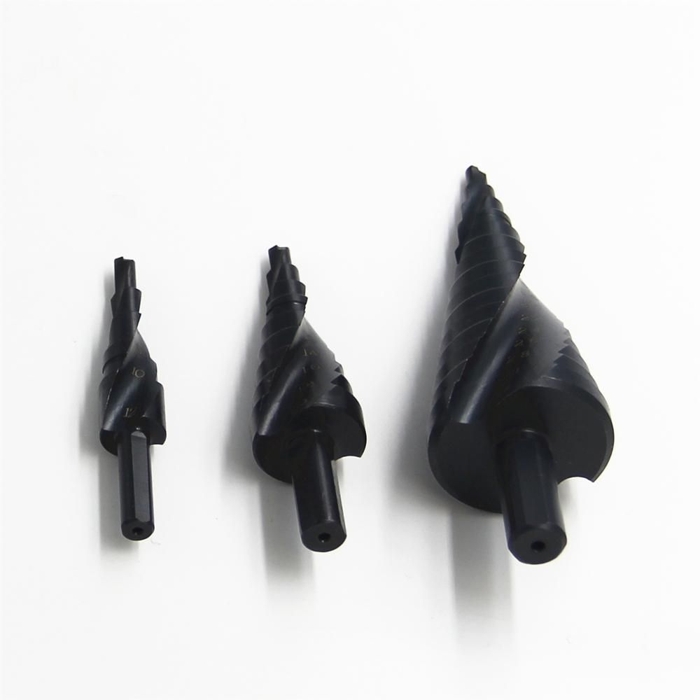 3PCS 4-12mm 4-20mm 4-32mm HSS Cobalt Step Drill Bit Set Wood Metal Hole Cutter Woodworking Industry Practical DIY Accessory