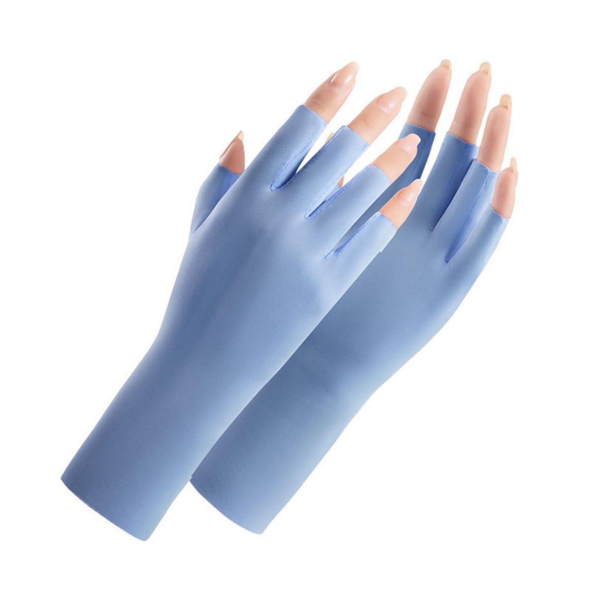 1 Pair Nail Drying Machine Riding Cycling Sunshade Blue
