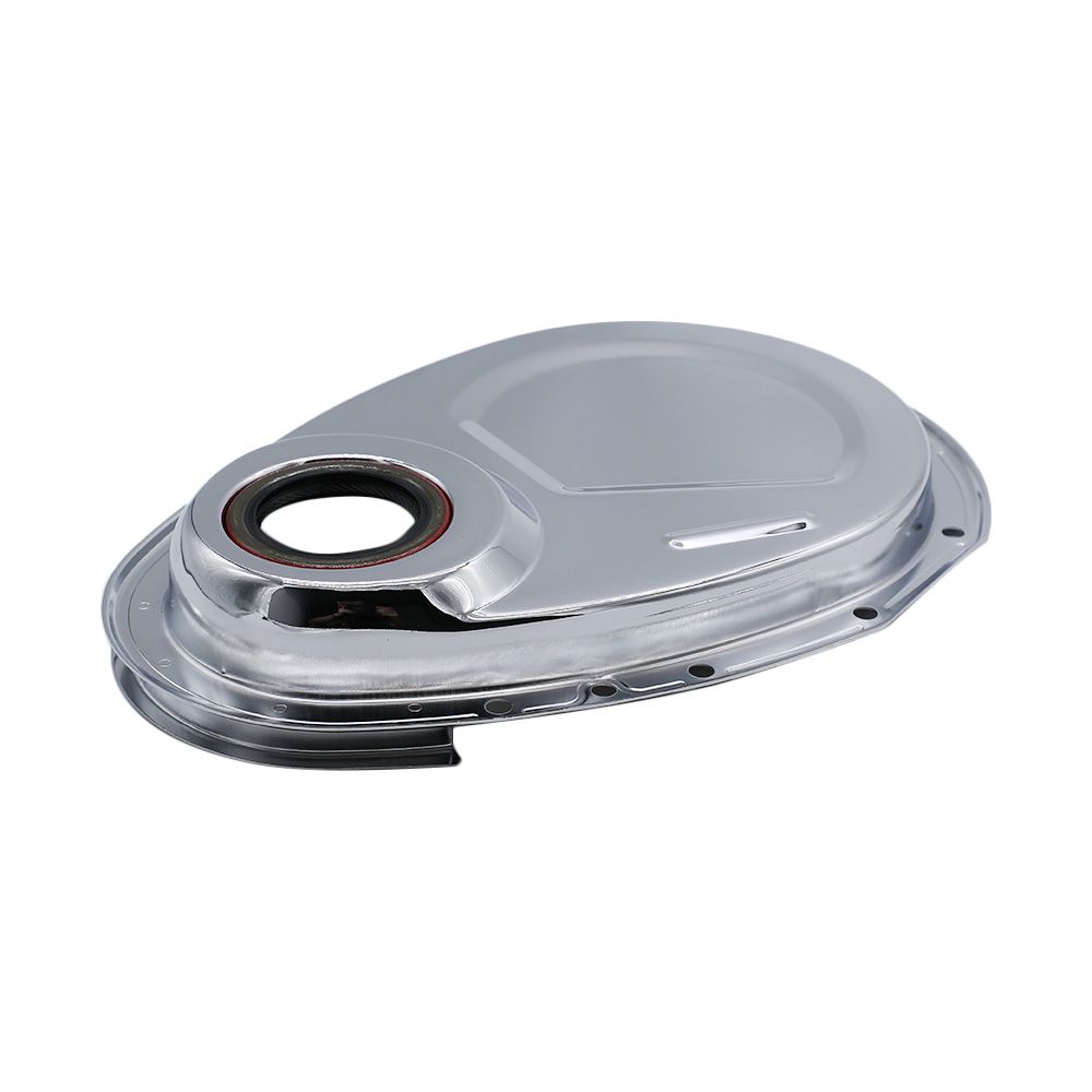 Chrome Timing Chain Cover Kit Fit For SB Chevy 327 350 383
