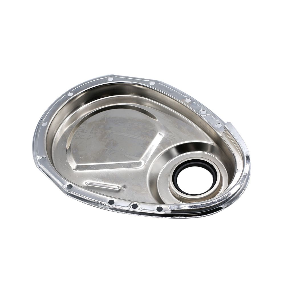 Chrome Timing Chain Cover Kit Fit For SB Chevy 327 350 383