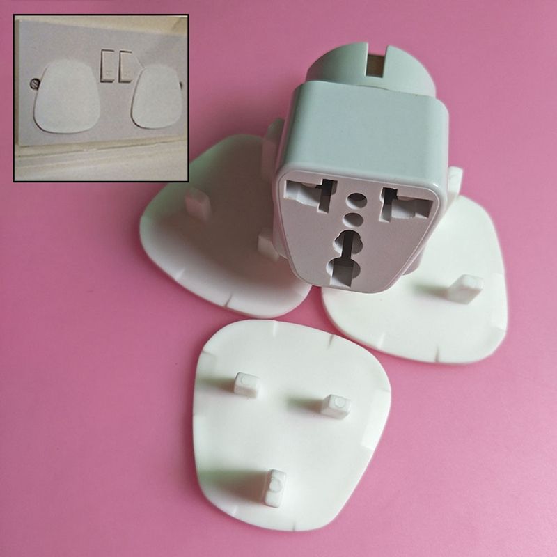 12 Pcs Plug Socket Covers Babies Children's Safety Protector For UK 3 Pin Sockets