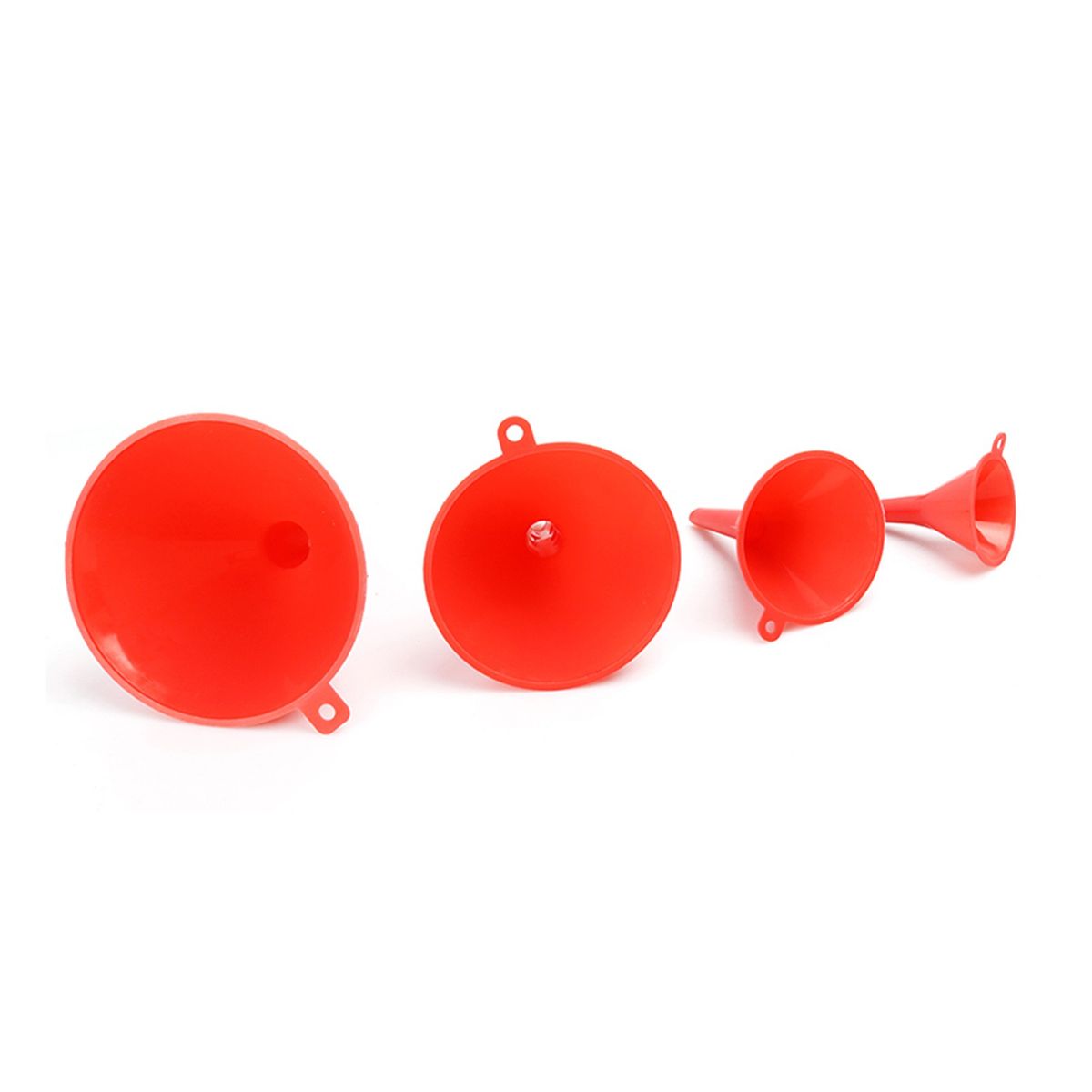 4-Pieces 4-Sizes Plastic Funnel Set For Car Oil, Gas And