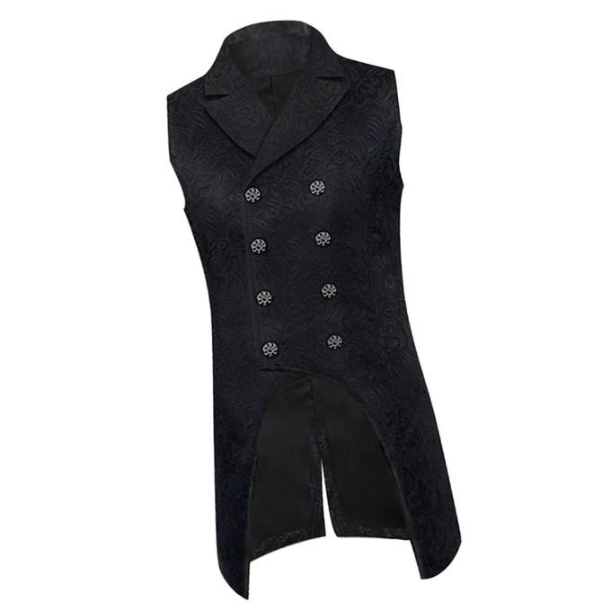 Mens   Tuxedo      Pirate   Waistcoat   Gothic   Tailcoat   Costume  M