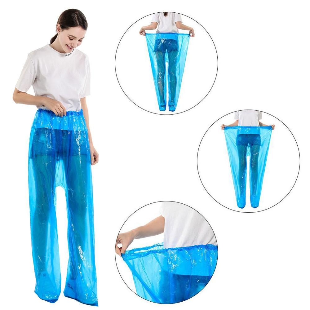 1 Set Waterproof Jacket PVC Reusable Hooded Raincoat