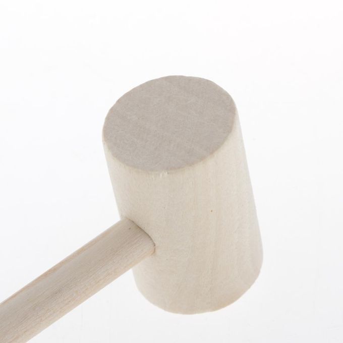 30x Leather Wooden Hammer Pounding Wooden Handle Lobster Mallet Gavel