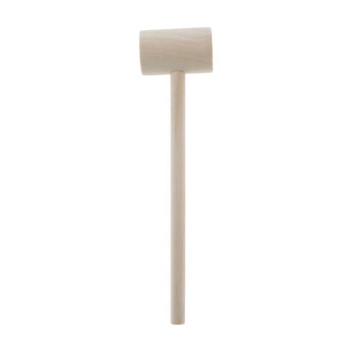 30x Leather Wooden Hammer Pounding Wooden Handle Lobster Mallet Gavel