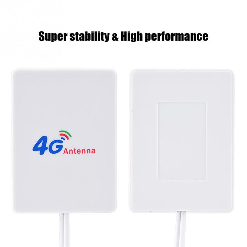 4G LTE Antenna 3G 4G Panel Antenna with SMA TS9 CRC9 Connector 2M Cable for E8372 E3372 B315 Router USB Modem TS9