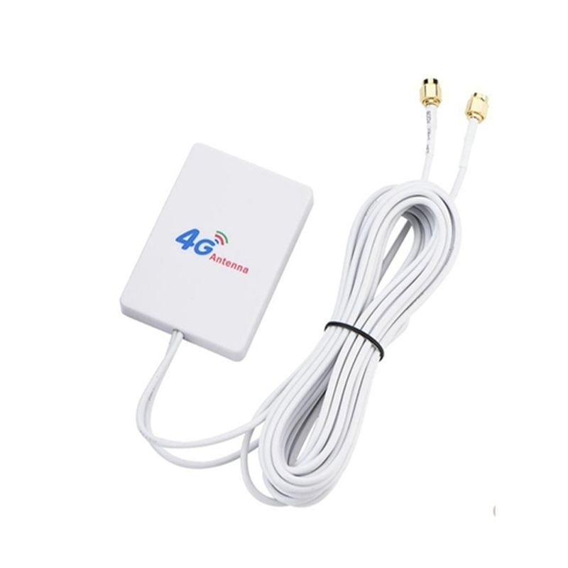 4G LTE Antenna 3G 4G Panel Antenna with SMA TS9 CRC9 Connector 2M Cable for E8372 E3372 B315 Router USB Modem TS9