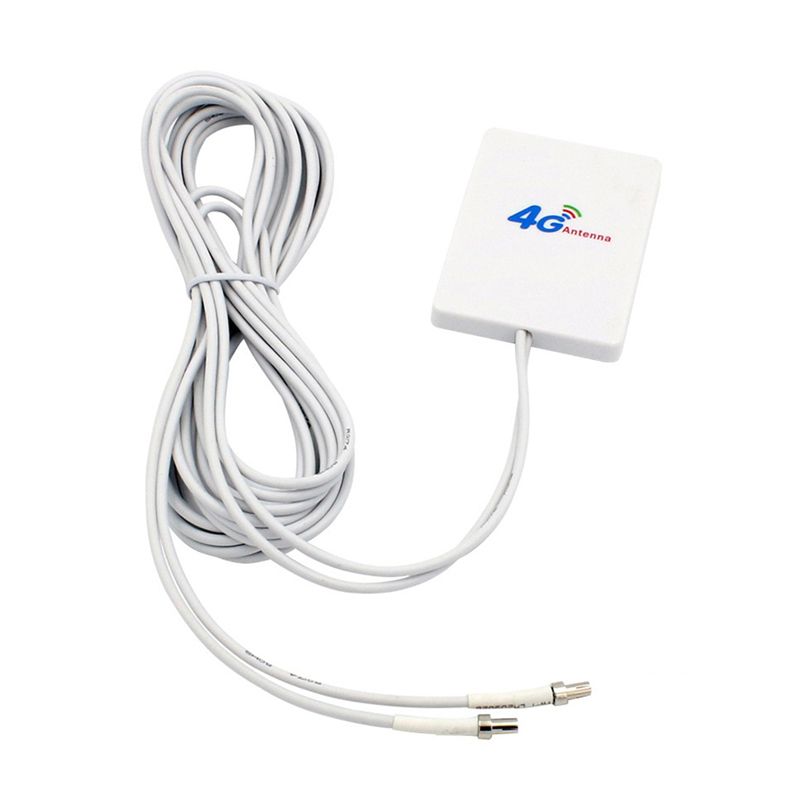 4G LTE Antenna 3G 4G Panel Antenna with SMA TS9 CRC9 Connector 2M Cable for E8372 E3372 B315 Router USB Modem TS9