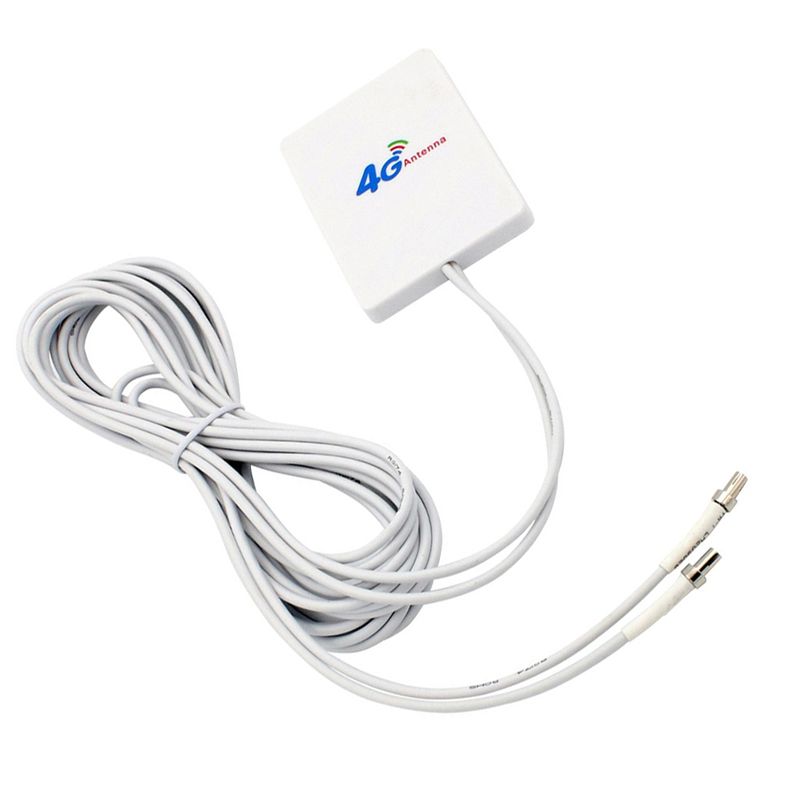 4G LTE Antenna 3G 4G Panel Antenna with SMA TS9 CRC9 Connector 2M Cable for E8372 E3372 B315 Router USB Modem TS9