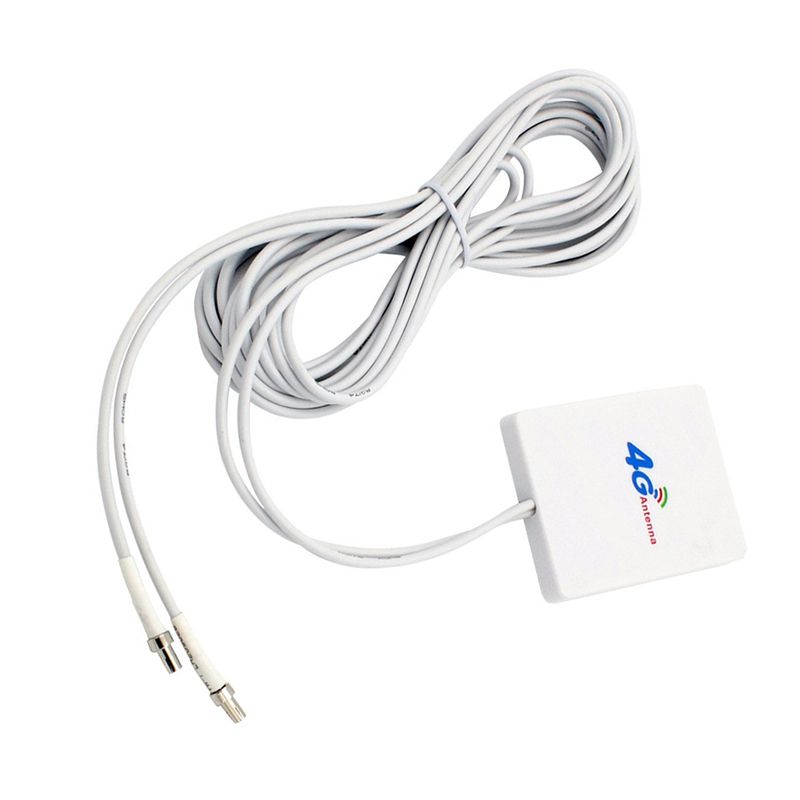 4G LTE Antenna 3G 4G Panel Antenna with SMA TS9 CRC9 Connector 2M Cable for E8372 E3372 B315 Router USB Modem TS9