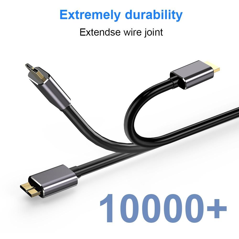 Hard Drive External Cable USB Micro B Cable HDD Cable Micro Data Cable SSD Sata Cable for Samsung Hard Disk Micro B USB3 0 Cable
