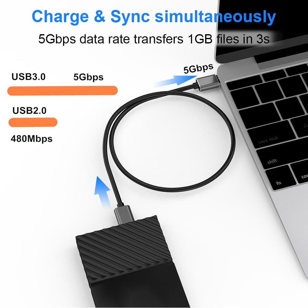 Hard Drive External Cable USB Micro B Cable HDD Cable Micro Data Cable SSD Sata Cable for Samsung Hard Disk Micro B USB3 0 Cable