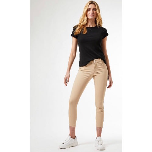 Ankle Grazer Trouser - Cream