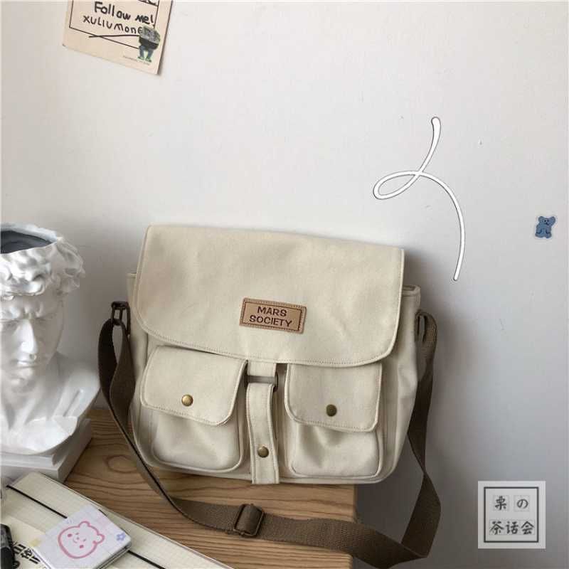 Japanese Harajuku Style Tooling Messenger Bag Female Ins
