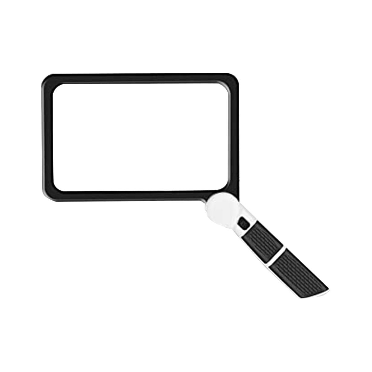Full-Page 5X Magnifying Glass for Reading Folding Lighted Magnifier with 48 LED Lights Rectangular Handhold Magnifier