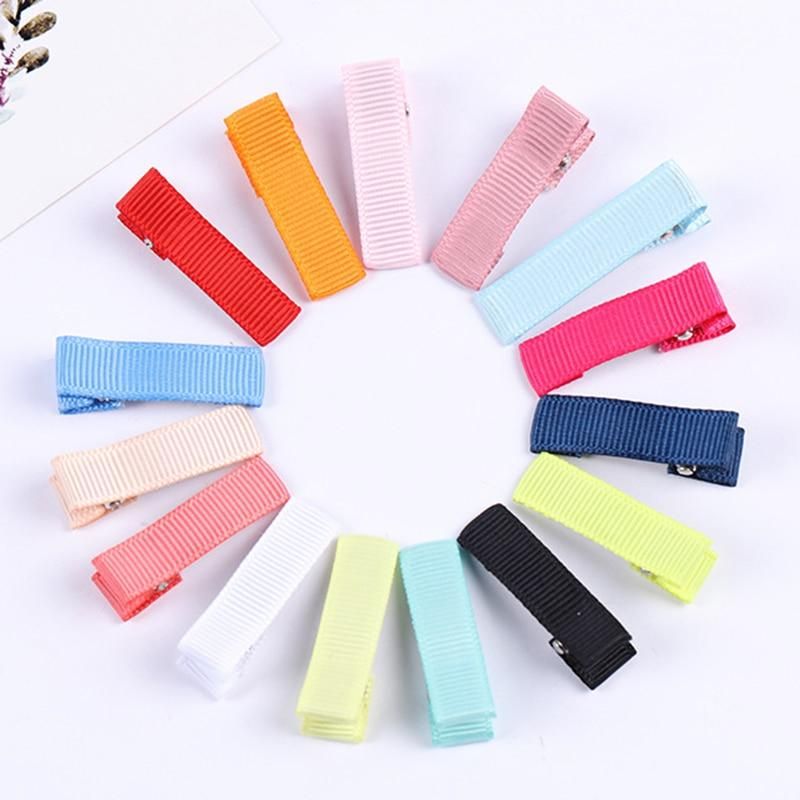 20pcs/lot 35mm Fabric Covered Hair Clip Base Alligator Hair Clips Hairpin Base For DIY Girls Baby Kids Bows Hairpins Accessories