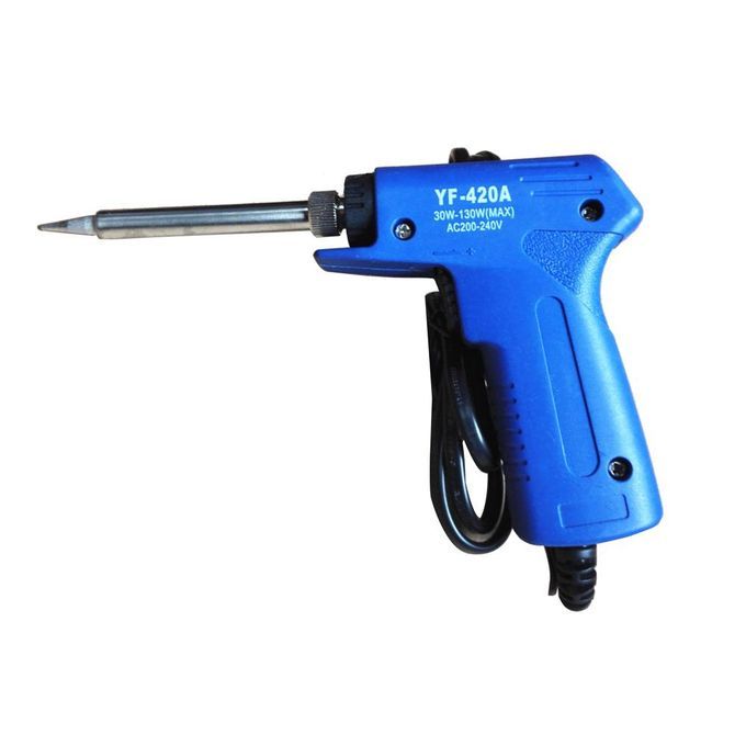 Electric Soldering Iron Double Power Gun Adjusting Blue