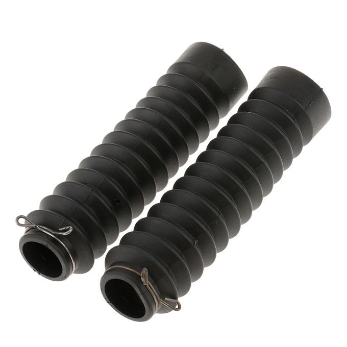 2PCS MOTORCYCLE FORK RUBBER DUST COVERS GAITERS BOOTS 210x45x30MM