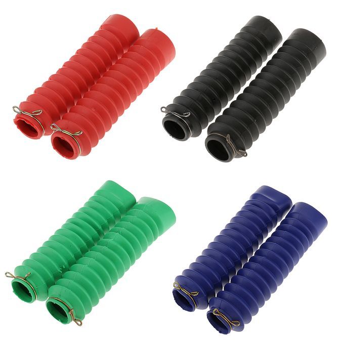 2PCS MOTORCYCLE FORK RUBBER DUST COVERS GAITERS BOOTS 210x45x30MM